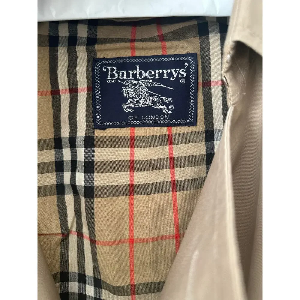 Burberry of London Castleford Trench Coat Men's Size 40 Beige Long Sleeves - Picture 7 of 13